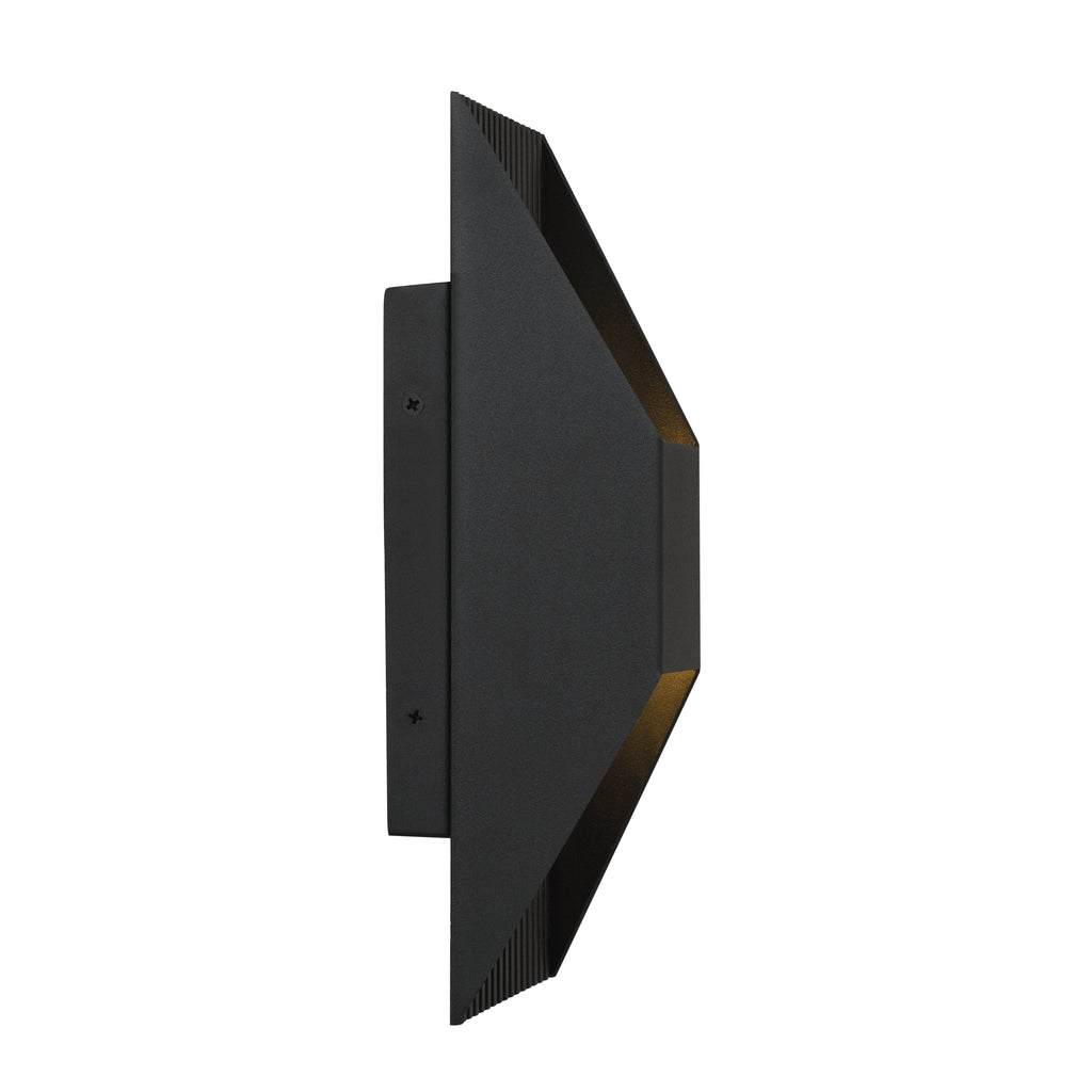 Jandcase 12in Black LED Wall Sconce 14W 595LM 3CCT Dimmable Modern Steel Wall Light Sand Blast Acrylic cETLus Certified