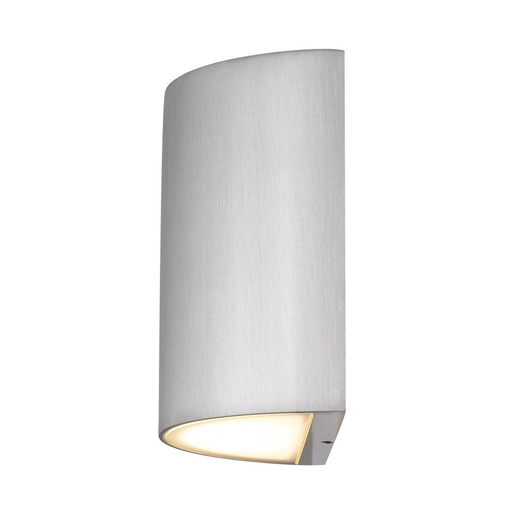 Jandcase Brushed Aluminum LED Wall Sconce 15W 350LM 3CCT Dimmable Modern Indoor Wall Light Silk Screen Glass cETLus Certified