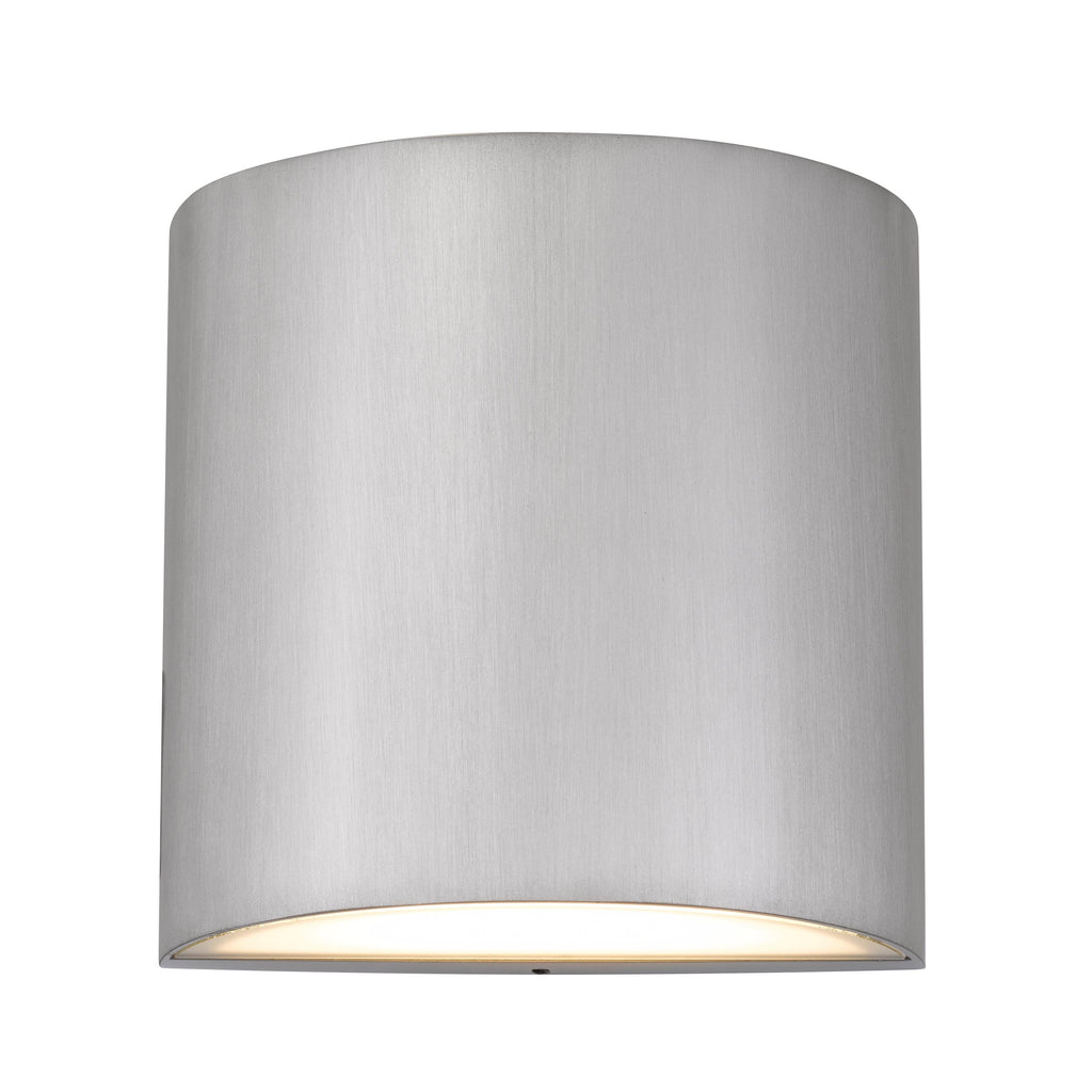 Jandcase Brushed Aluminum LED Wall Sconce 15W 350LM 3CCT Dimmable Modern Indoor Wall Light Silk Screen Glass cETLus Certified