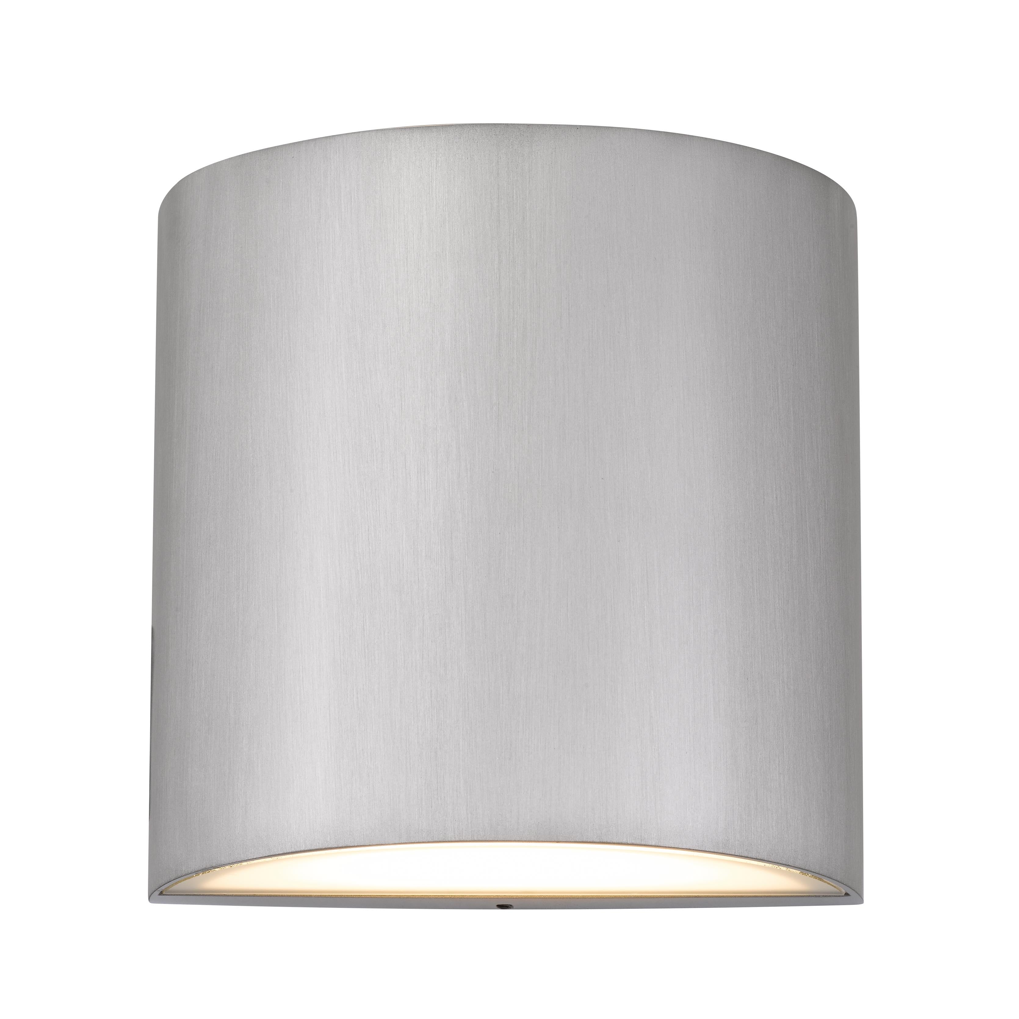 Jandcase Brushed Aluminum LED Wall Sconce 15W 350LM 3CCT Dimmable Modern Indoor Wall Light Silk Screen Glass cETLus Certified