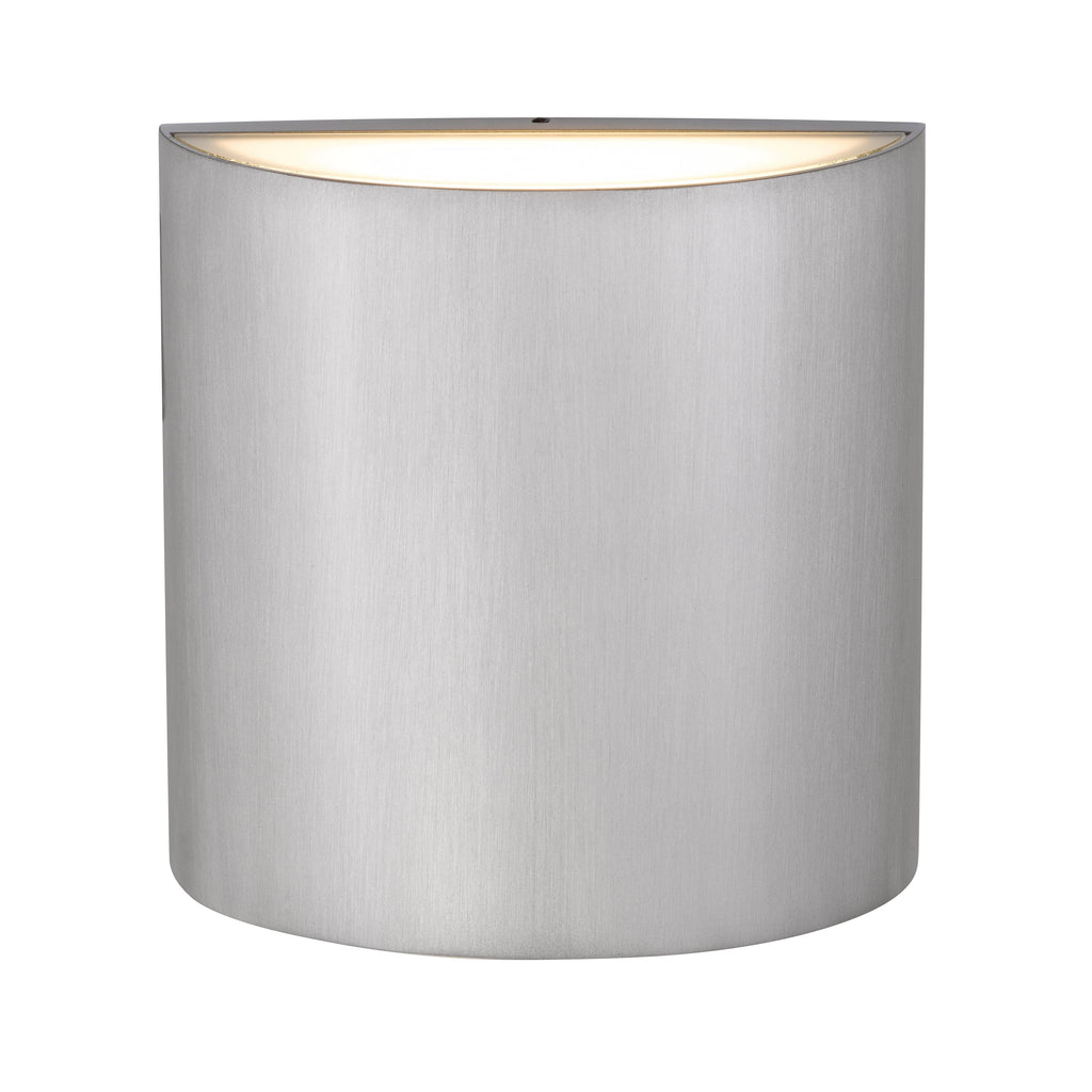 Jandcase Brushed Aluminum LED Wall Sconce 15W 350LM 3CCT Dimmable Modern Indoor Wall Light Silk Screen Glass cETLus Certified