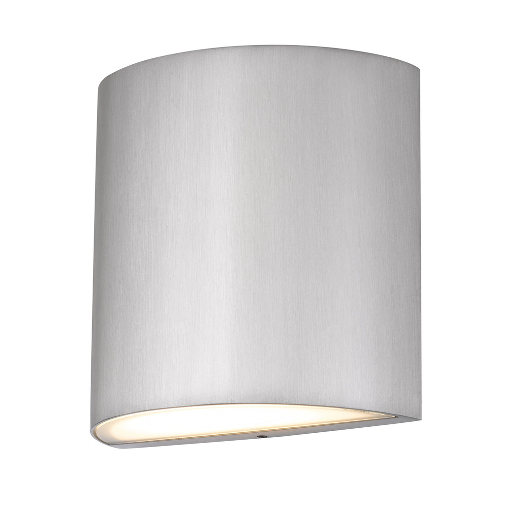 Jandcase Brushed Aluminum LED Wall Sconce 15W 350LM 3CCT Dimmable Modern Indoor Wall Light Silk Screen Glass cETLus Certified