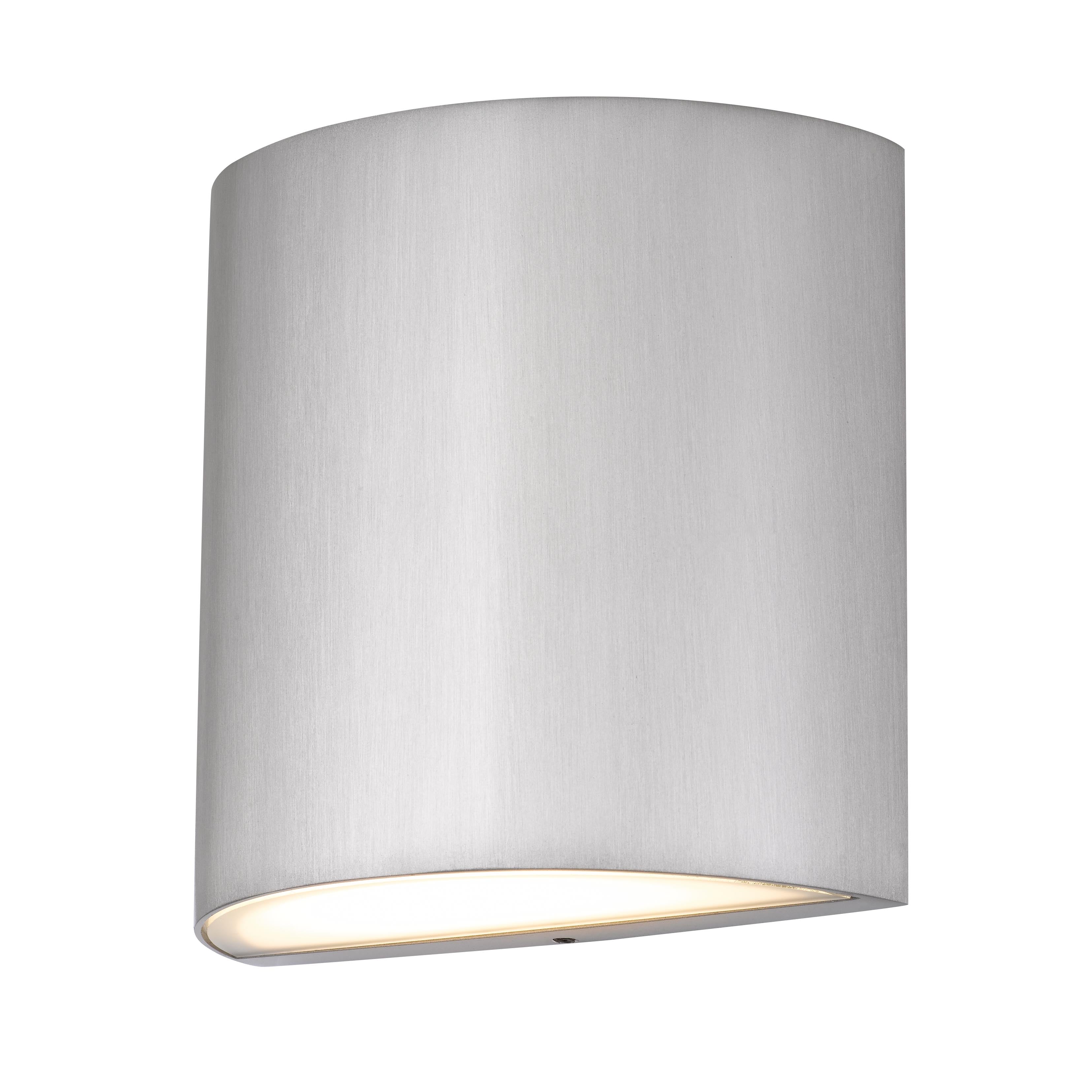 Jandcase Brushed Aluminum LED Wall Sconce 15W 350LM 3CCT Dimmable Modern Indoor Wall Light Silk Screen Glass cETLus Certified