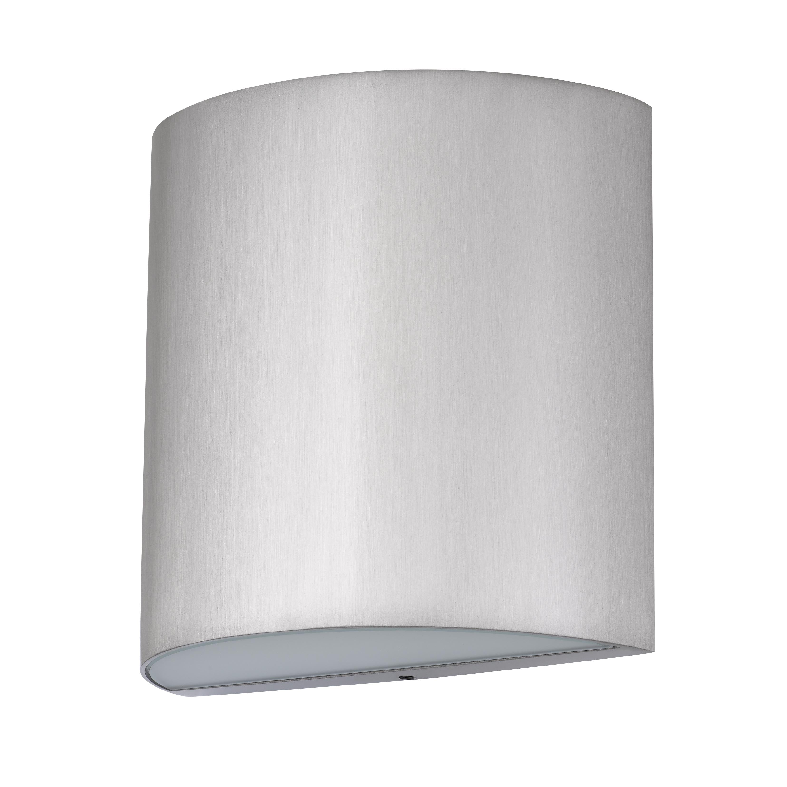 Jandcase Brushed Aluminum LED Wall Sconce 15W 350LM 3CCT Dimmable Modern Indoor Wall Light Silk Screen Glass cETLus Certified