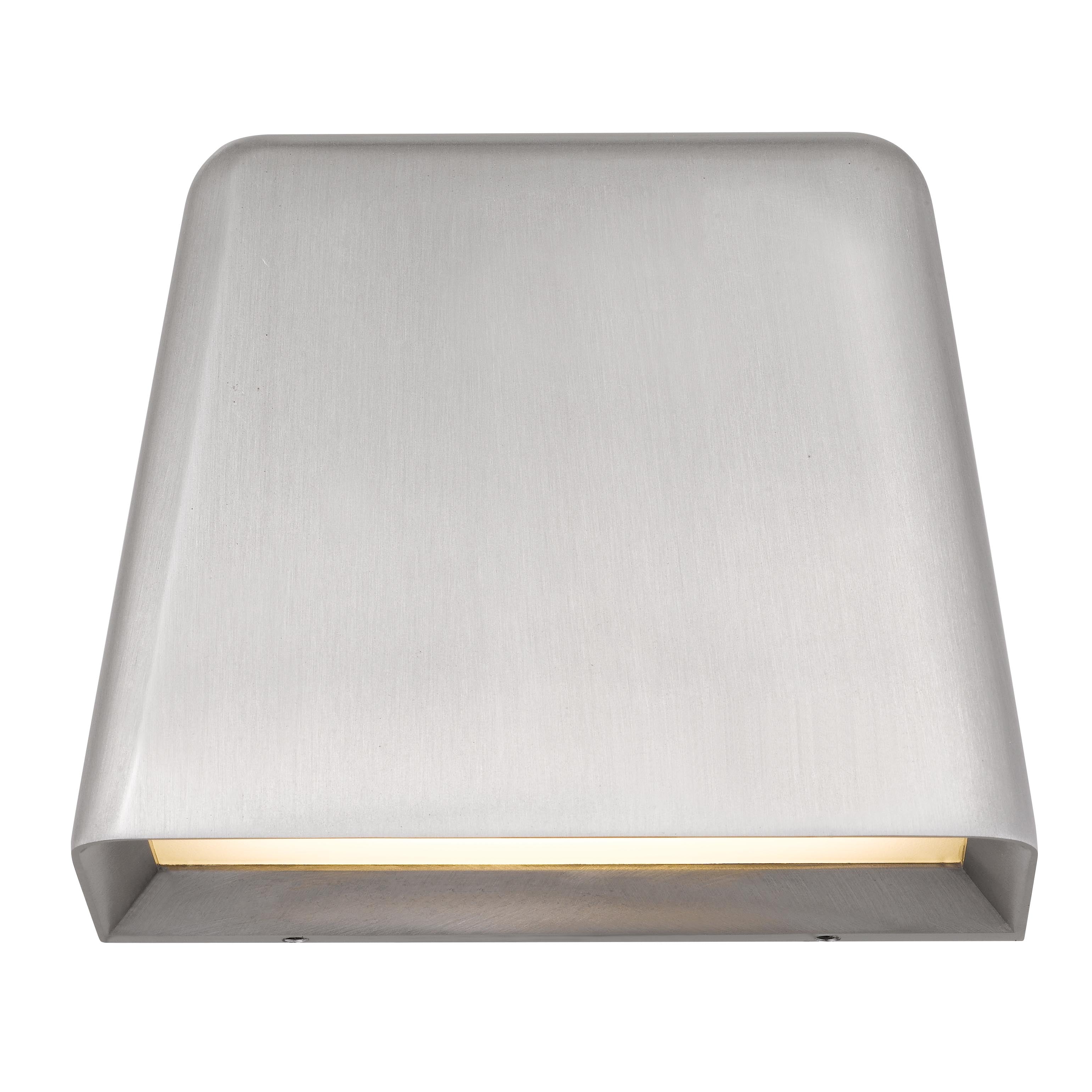 Jandcase 5.5in Brushed Aluminum LED Wall Sconce 12W 541LM 3CCT Dimmable Modern Indoor Wall Light Sand Blast Glass cETLus Certified