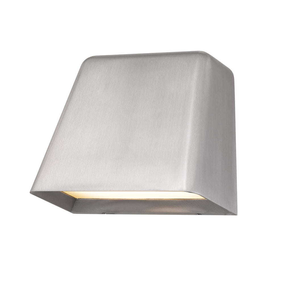 Jandcase 5.5in Brushed Aluminum LED Wall Sconce 12W 541LM 3CCT Dimmable Modern Indoor Wall Light Sand Blast Glass cETLus Certified