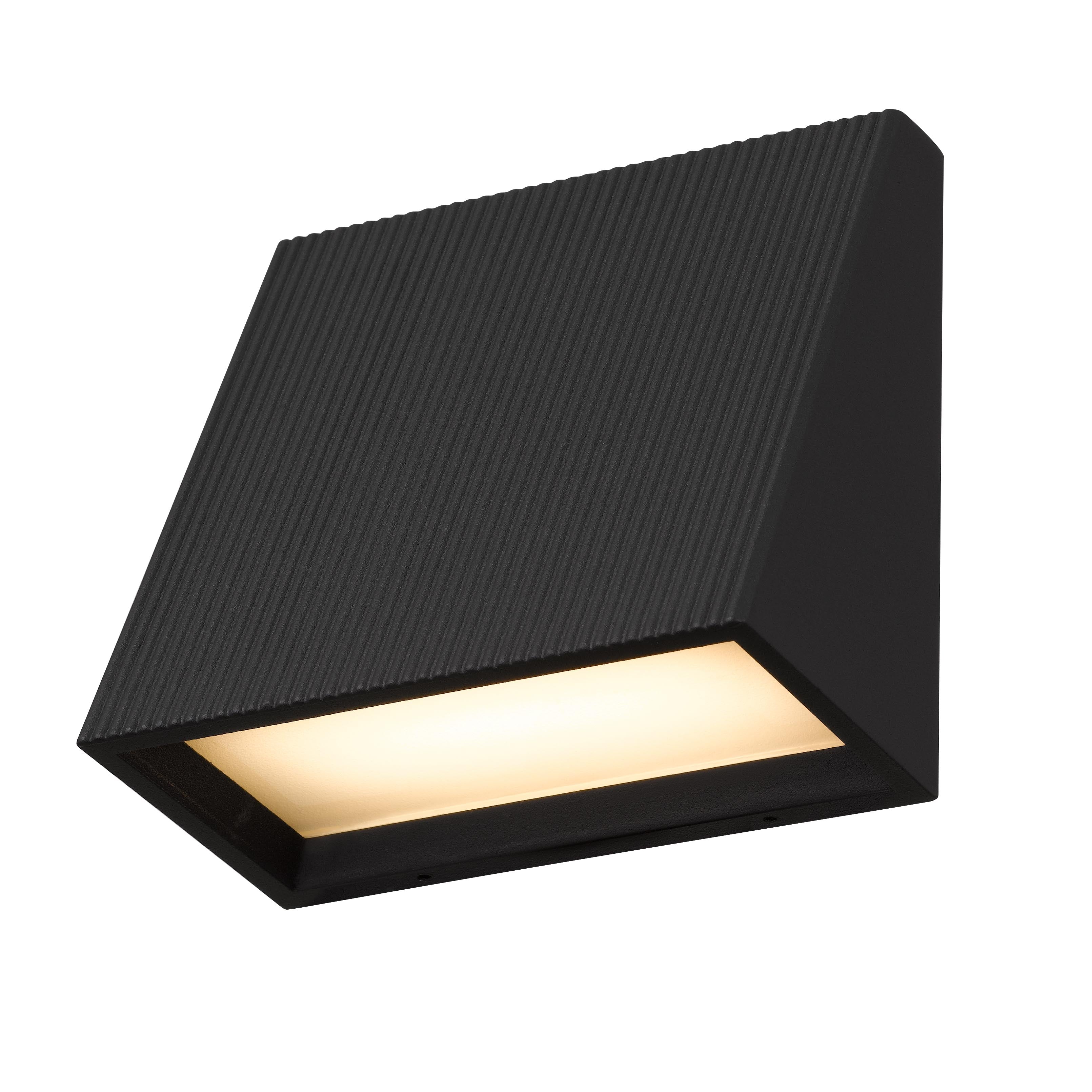 Jandcase 5in LED Wall Sconce 12W 525LM 3CCT Dimmable Modern Indoor Wall Light Etched White Glass cETLus Certified