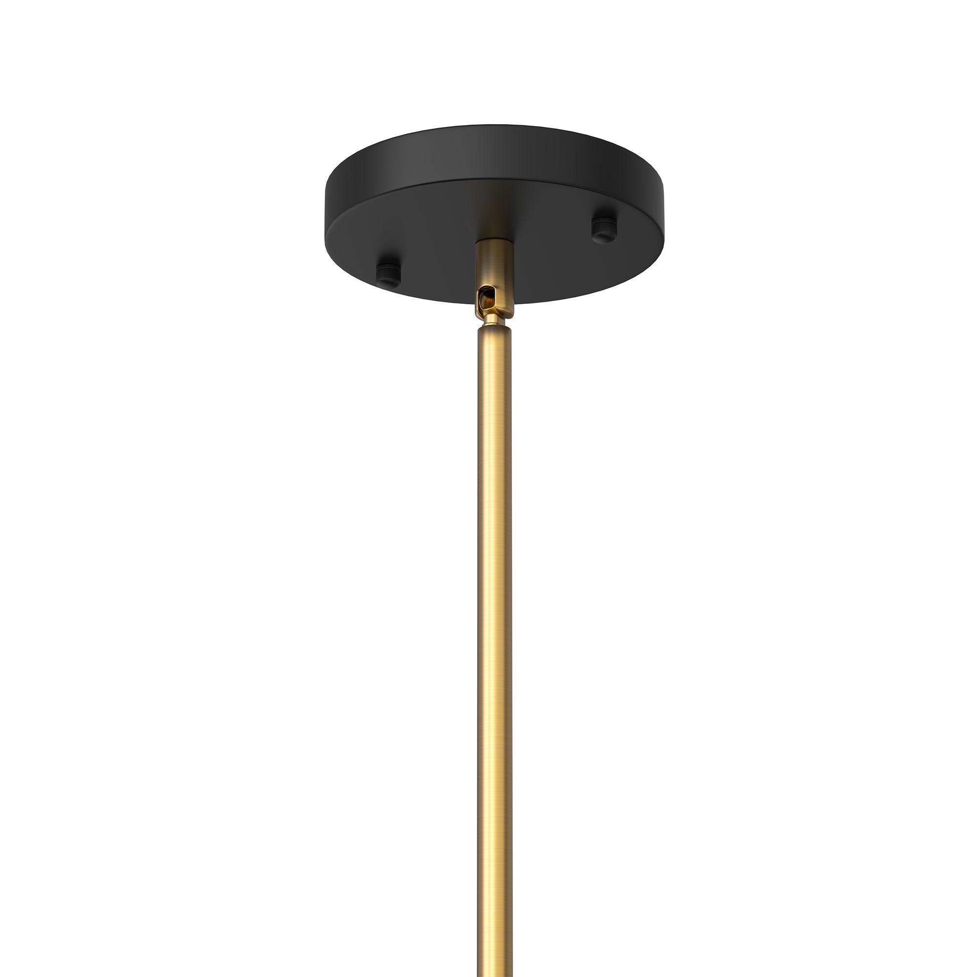 Jandcase 1-Light Modern Pendant Light, Black and Gold Hanging Ceiling Light Fixture E26, Industrial Vintage Single Light for Kitchen Island Dining Room
