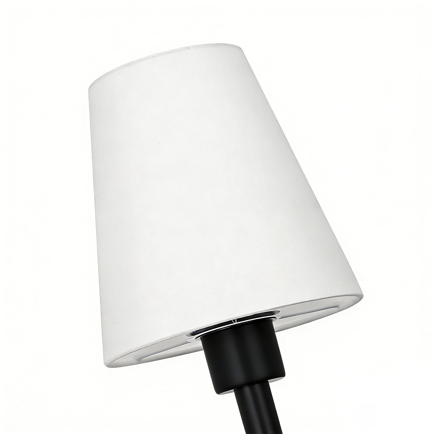 Jandcase 2-Pack Wall Sconces with Fabric Shade, E26 Base, Matte Black, Remote Control RGBCW Dimmable Indoor Lighting