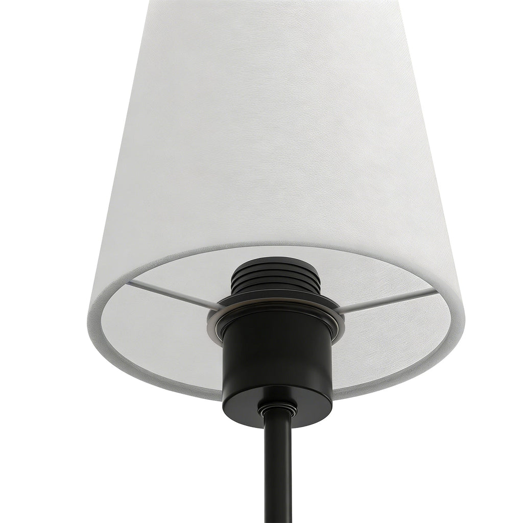 Jandcase 2-Pack Wall Sconces with Fabric Shade, E26 Base, Matte Black, Remote Control RGBCW Dimmable Indoor Lighting