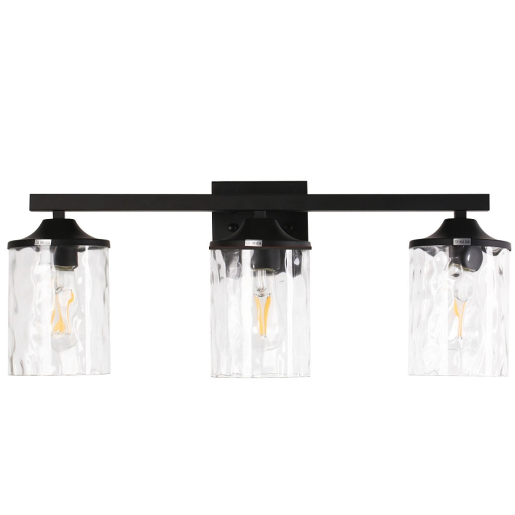 Jandcase 4.72in Ripple Glass Lamp Shade Replacement Globe Clear Round Glass Cover for Pendant Wall Light Ceiling Fixture