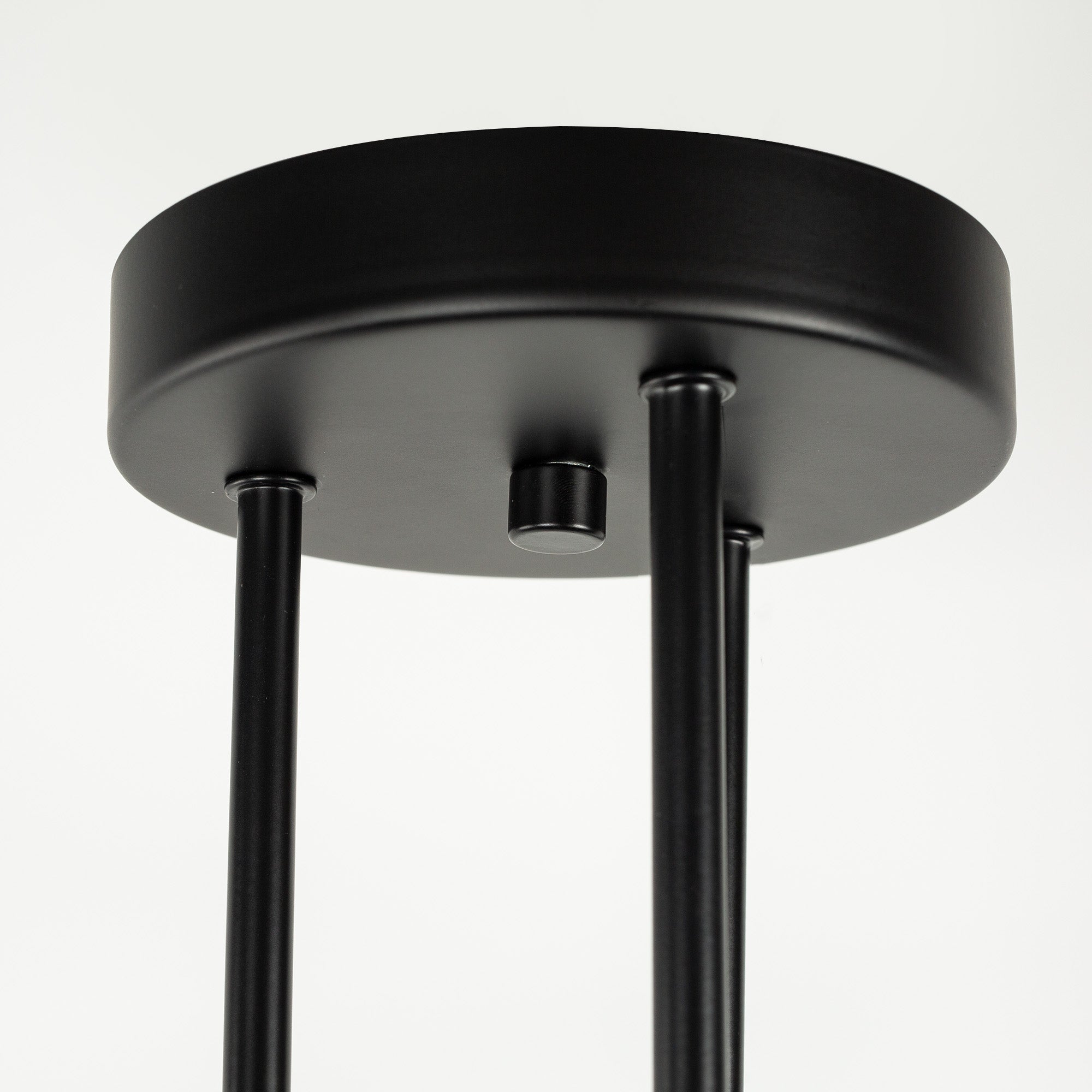 Jandcase 16 in. 6-Light Black Sputnik Modern Linear Semi Flush Mount