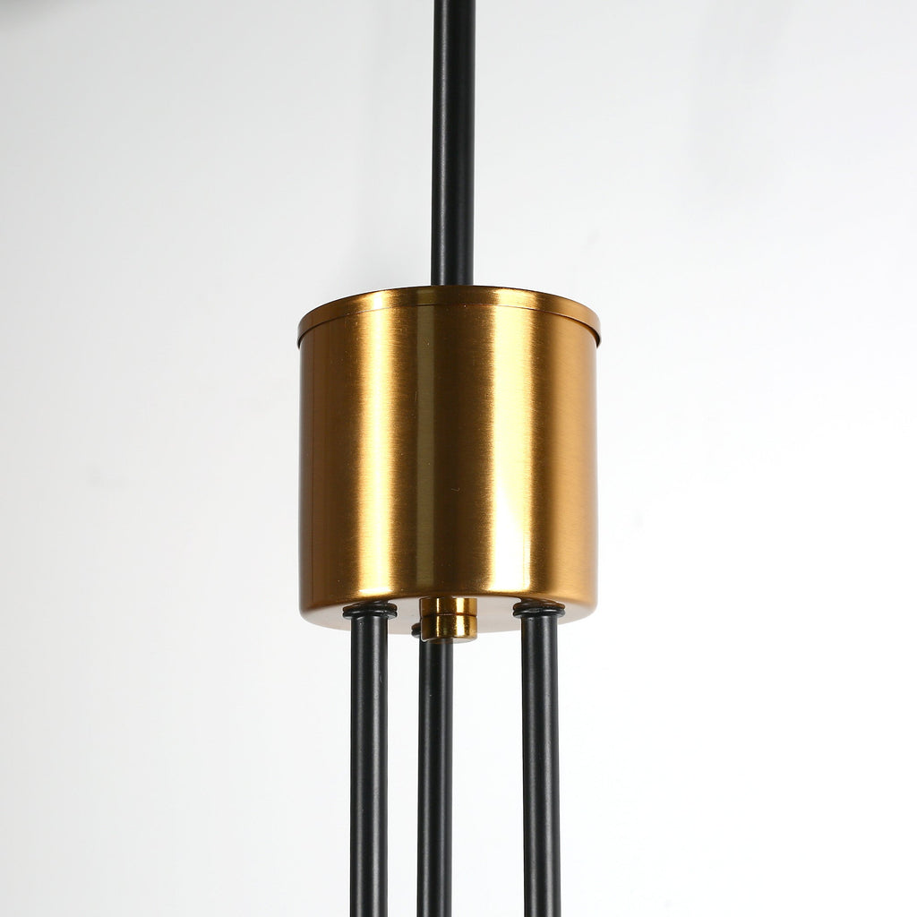 Jandcase 6-Light Black Gold Branch Chandelier ETL Certified Modern Ceiling Pendant Light E12