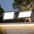 Jandcase 2-Pack LED Dusk to Dawn Flood Lights Outdoor 53.4W 3836LM Plug-in Security Spotlights IP66 Waterproof 6354K White Light