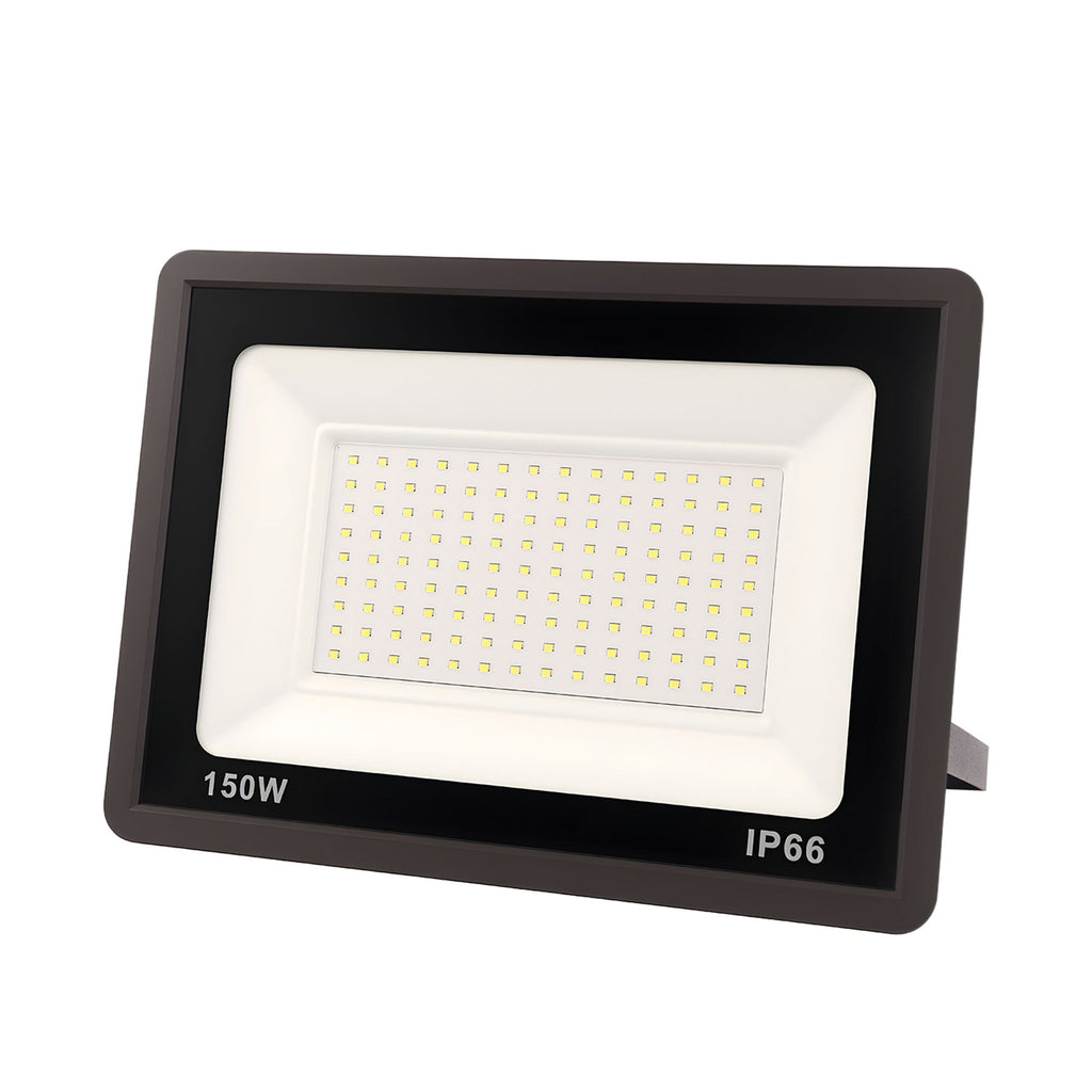 Jandcase 2-Pack LED Dusk to Dawn Flood Lights Outdoor 53.4W 3836LM Plug-in Security Spotlights IP66 Waterproof 6354K White Light