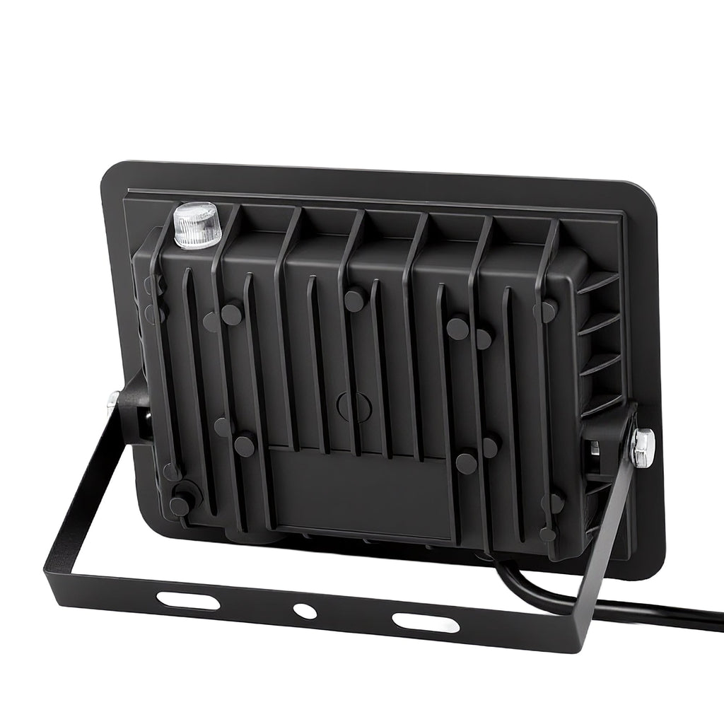 Jandcase Plug-in 2-Pack 950 Lumens Black Integrated LED RGBCW Outdoor Light Control Landscape Flood Light IP66 Waterproof