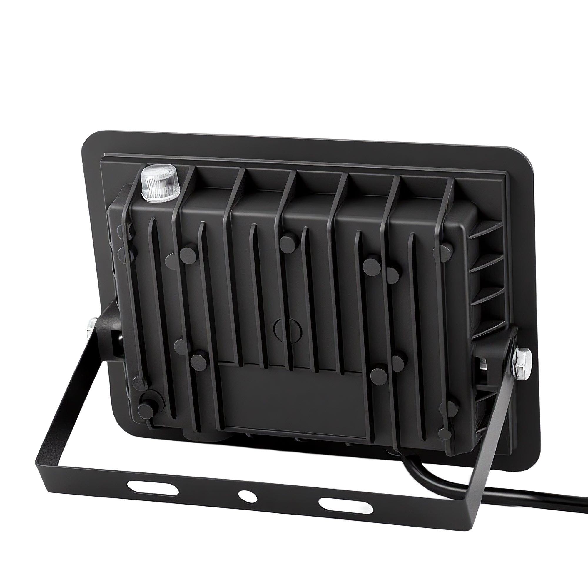 Jandcase Plug-in 2-Pack 950 Lumens Black Integrated LED RGBCW Outdoor Light Control Landscape Flood Light IP66 Waterproof