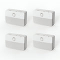 Jandcase 4-Pack 0.6W Motion Sensor Night Lights, Warm White 3000K, Magnetic & 3M Mount, Auto ON/OFF, Bedroom & Hallway