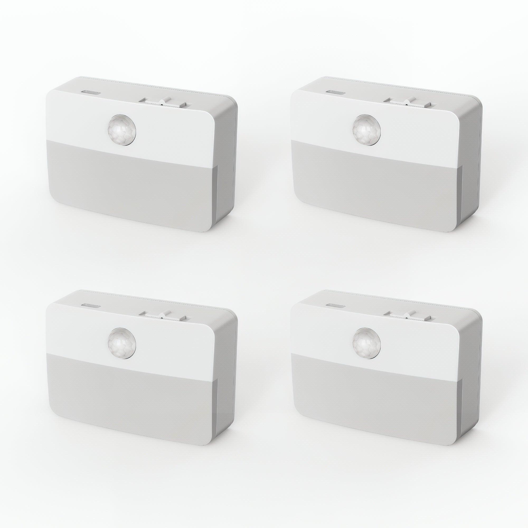Jandcase 4-Pack 0.6W Motion Sensor Night Lights, Warm White 3000K, Magnetic & 3M Mount, Auto ON/OFF, Bedroom & Hallway