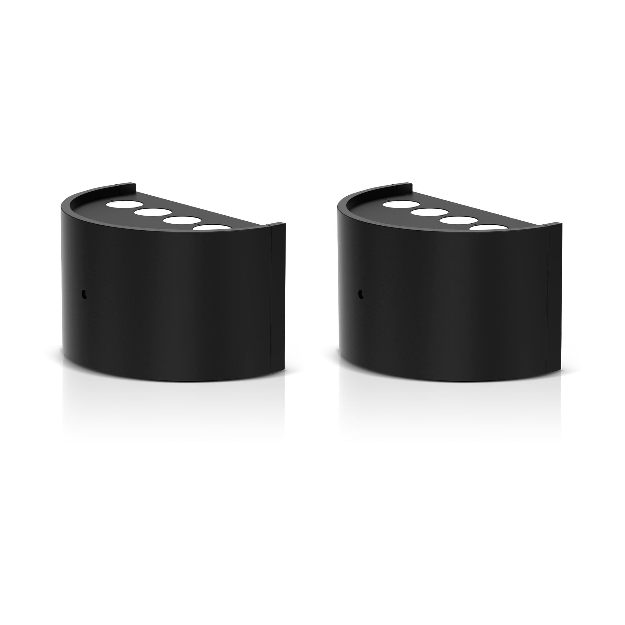Jandcase 2-Pack 0.5W Plug-in Night Light with Dusk to Dawn Sensor, Semi-Arc Up & Down Wall Light, 3000K Warm White