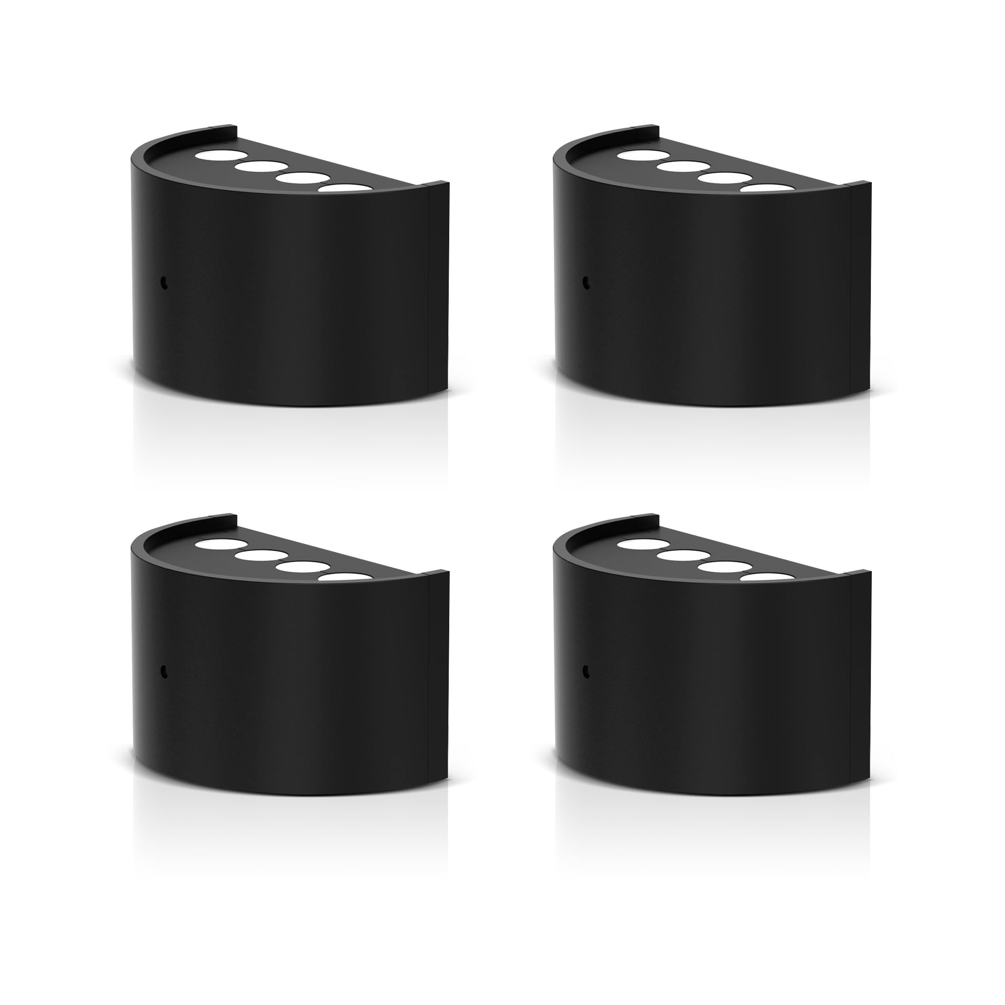Jandcase 4-Pack 0.5W Plug-in Night Light with Photo Sensor, Semi-Arc Up & Down Wall Light, 3000K Warm White