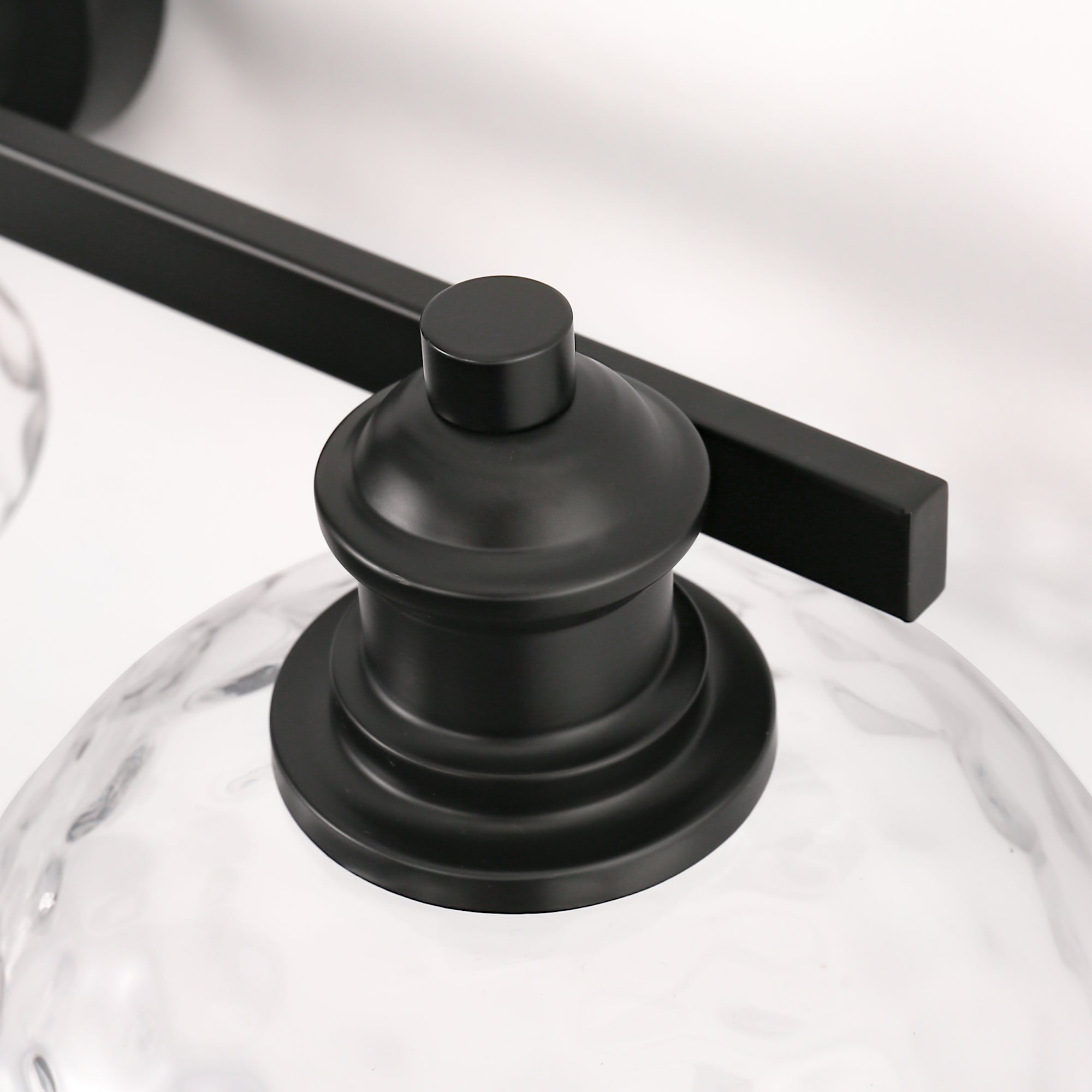 Jandcase 3-Light Black Bathroom Vanity Light Fixture Modern Wall Sconce E26 Mirror Lighting
