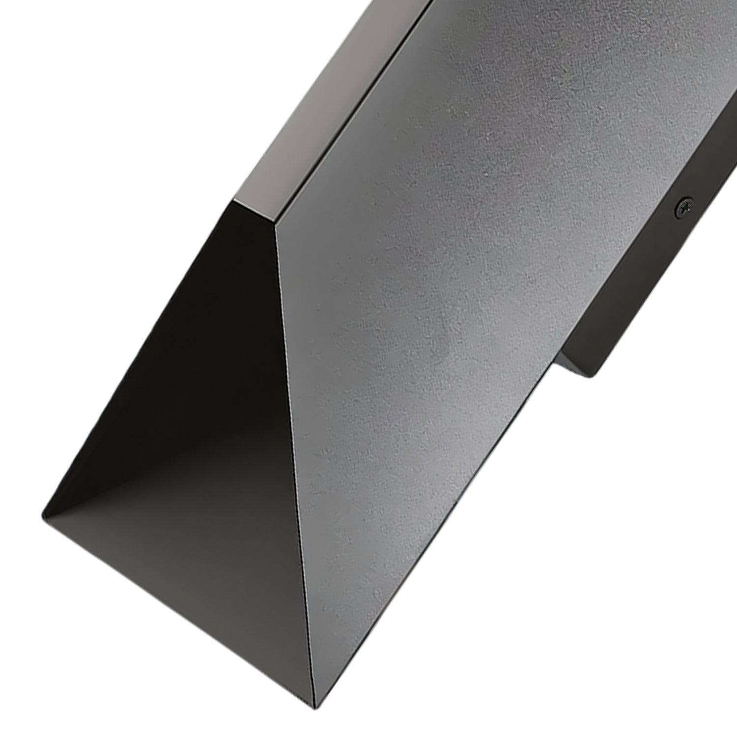 Jandcase 10-Watt Sand Black Square Diamond-Cut Outdoor Sconce Modern Exterior Wall Light with 3000K LED, Hardwired (Set of 2)