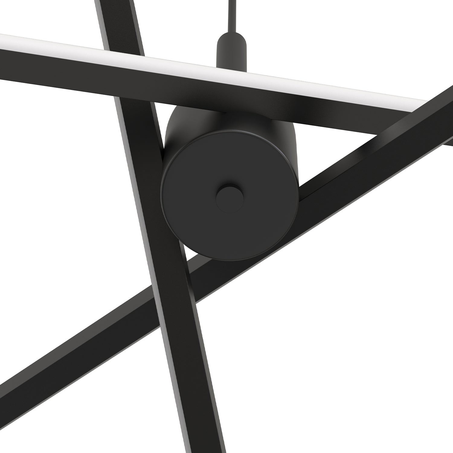 Jandcase 3-Light LED Sputnik Chandelier 23.6 in. Matte Black Modern Chandelier with Silicone Diffusers 3000K Dimmable