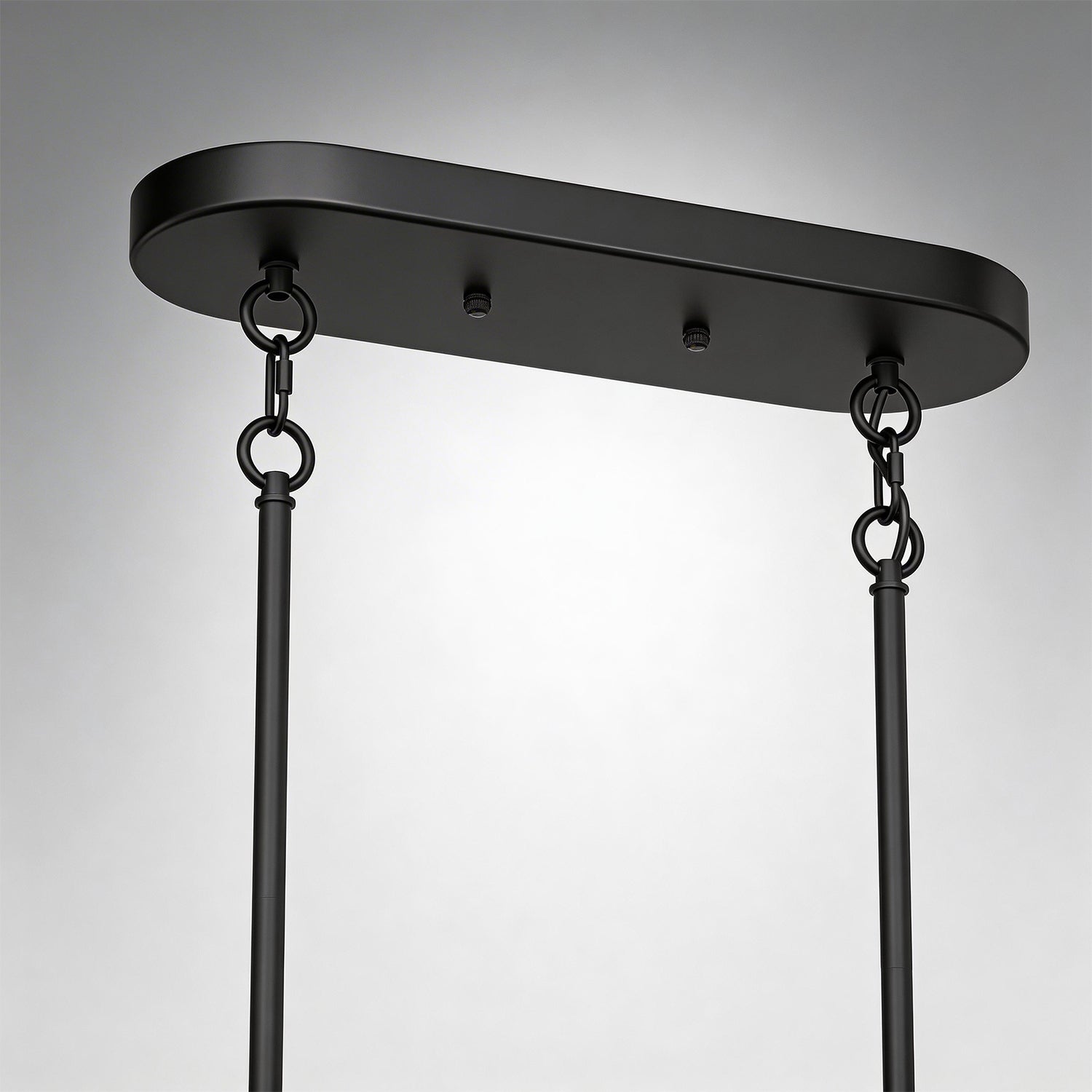 Jandcase 31.5 in. 3-Light Black Kitchen Island Pendant Light with Glass Shades Modern Hanging Light Fixture E26 Sockets