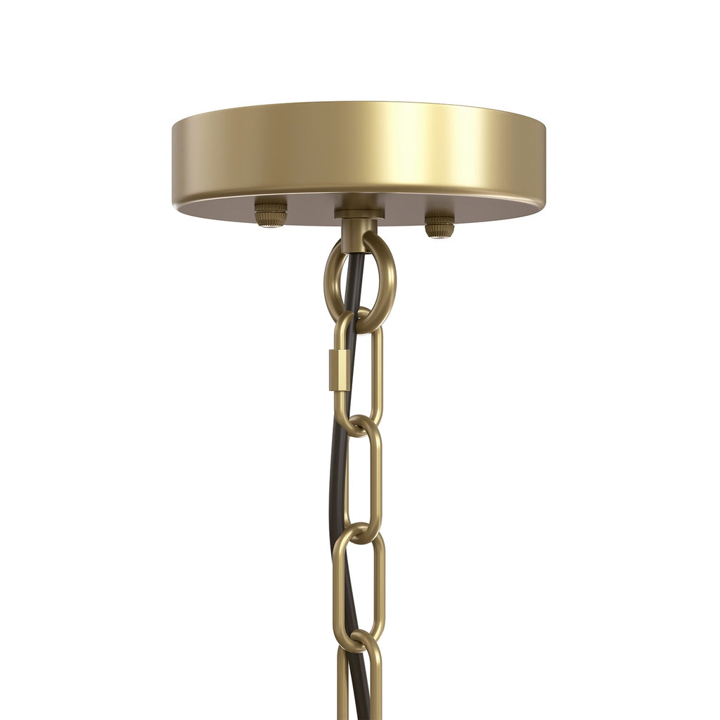 Jandcase 43.7 in. 8-Light Gold Candle Chandelier with Chain Hanging Traditional Metal E12 Candle Style Hanging Ceiling Light