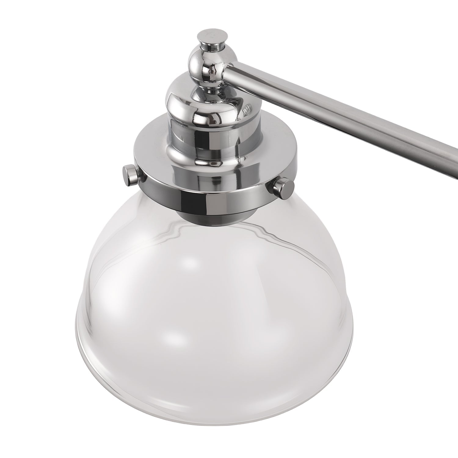 Jandcase 24.3 in. 3-Light Chrome Metal Vanity Wall Light with Curved Fishing Rod Design