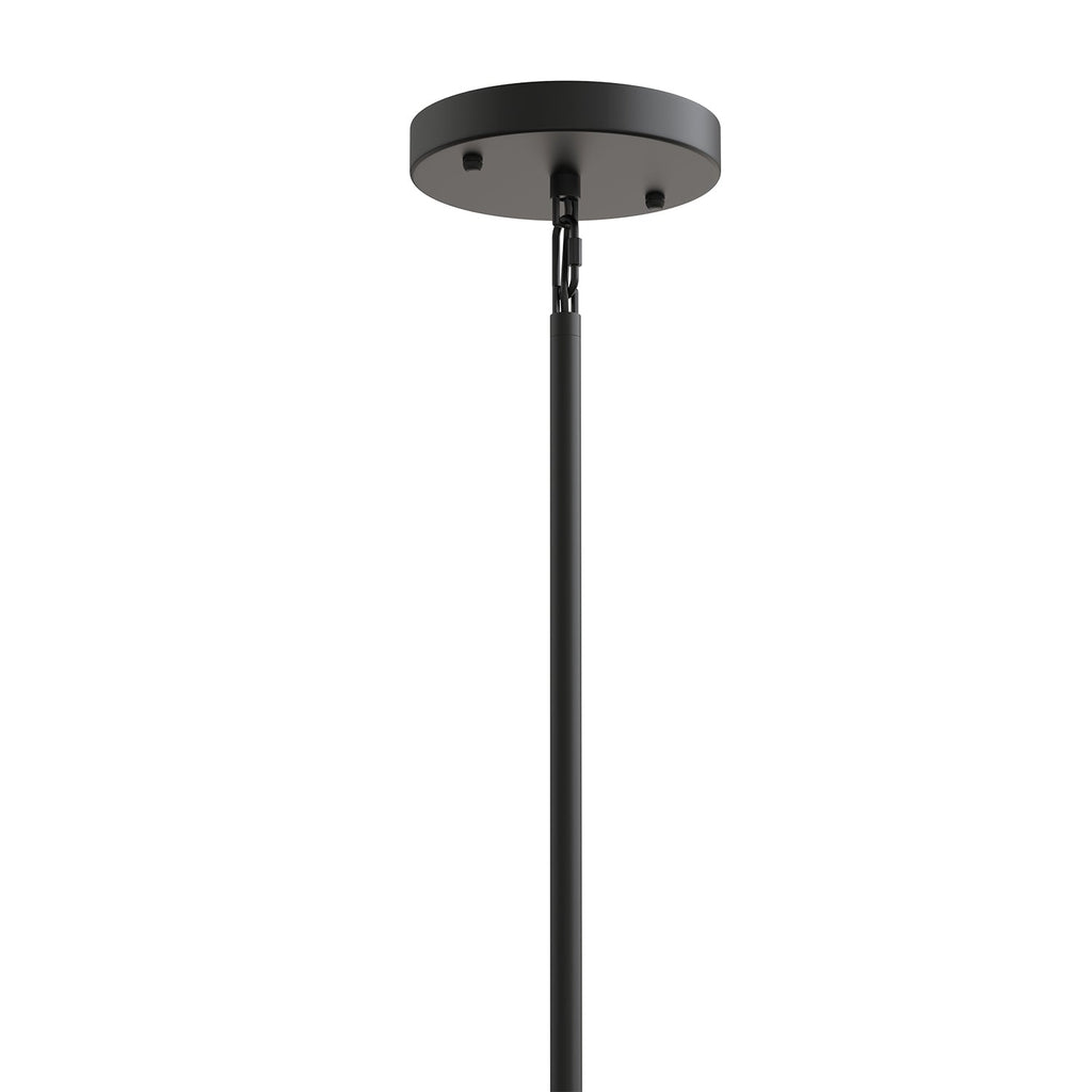 Jandcase 36 in. 36 Light Matte Black Wagon Wheel Chandelier with Crystal Shade and G4 LED Bulbs Included for Kitchen