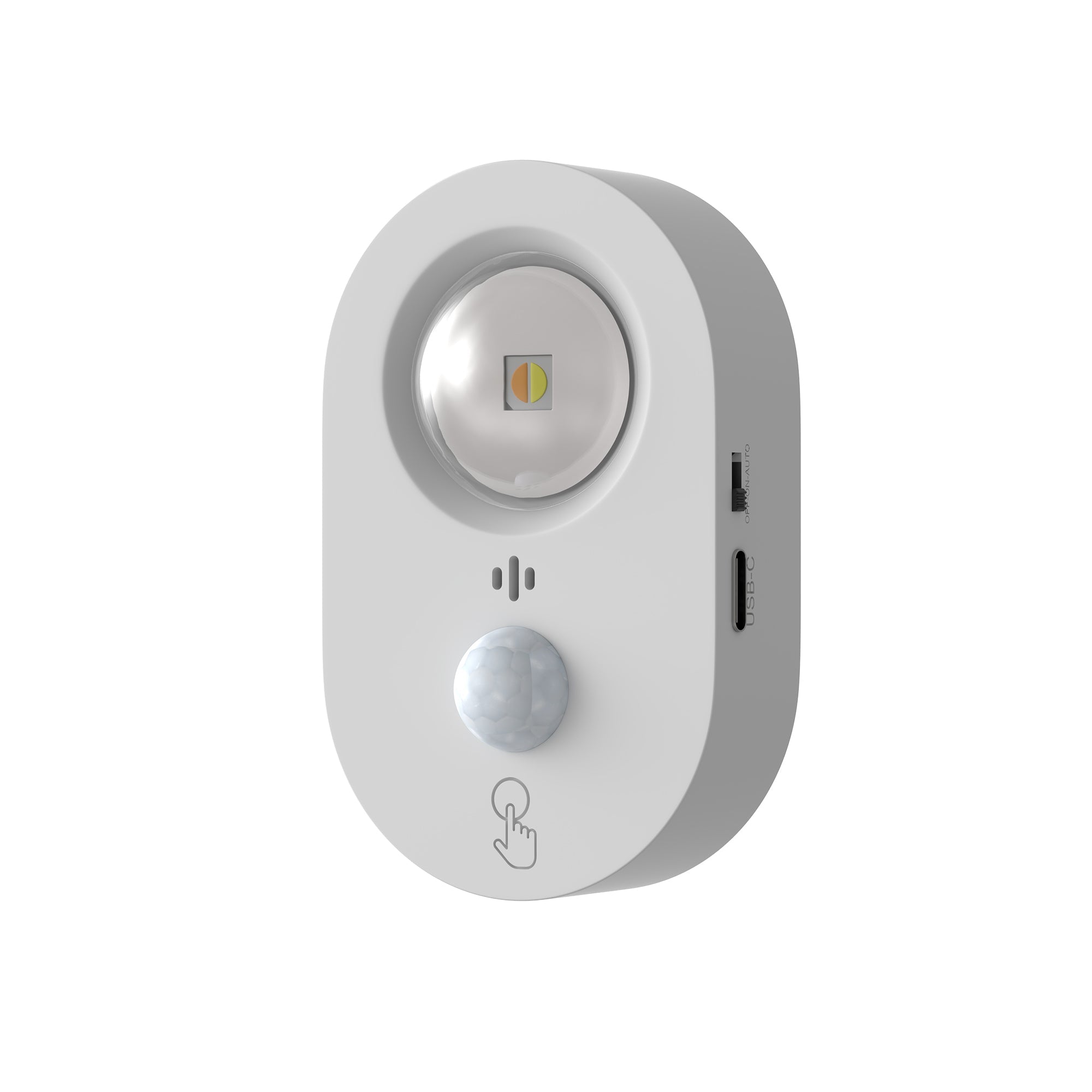 Jandcase 2.6 in. 0.6W 1-Light Cat-Eye Motion Sensor Integrated LED Under Cabinet Light with Remote Control,Wireless 6-Pack