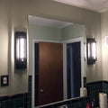 Jandcase 1-Light Black Industrial Wall Sconce Retro Wrought Iron Wall Light Fixtures for Indoor and Outdoor Wall Decor