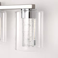 Jandcase Clear Glass Lamp Shade Replacement, 3.54in x 4.72in Glass Shade for Vanity Lights Pendant Lights Wall Sconces