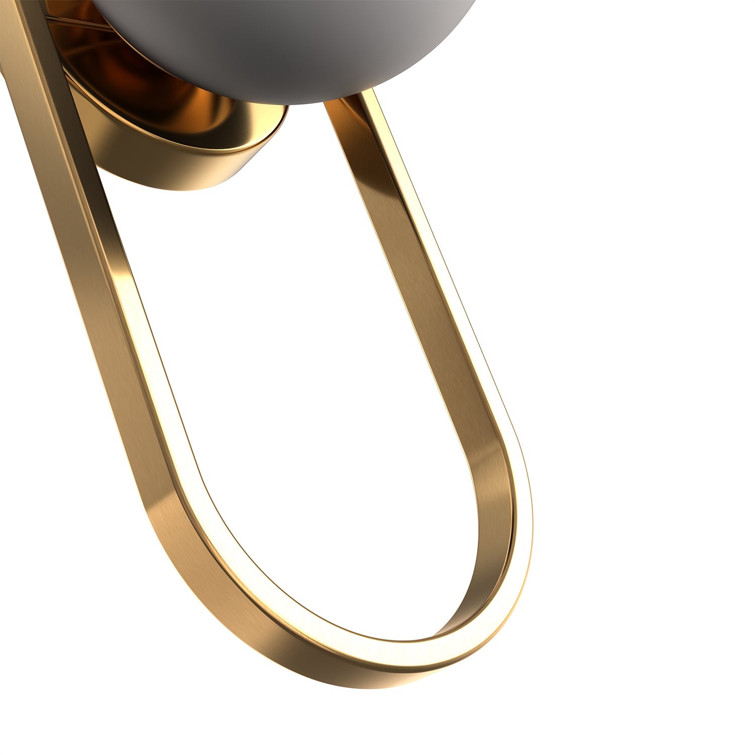 Jandcase 2-Pack 15.7in Wall Sconce with Opal Glass Globe, Copper-Finished Metal Frame, E12 Base, Indoor Lighting
