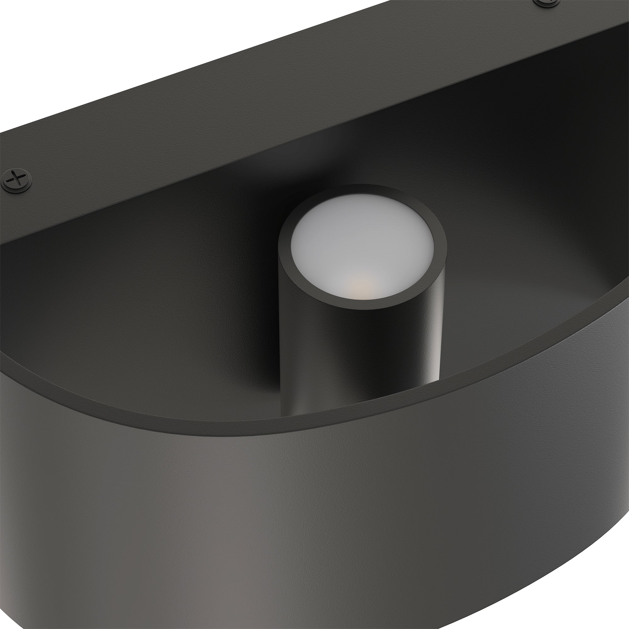 2-Pack Modern Curved LED Wall Sconce, Black Rectangular Indoor Vanity Light, 6-Watt, 3000K??¡§?C6000K Ajustable White