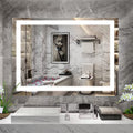 Jandcase 48" x 36" LED Bathroom Mirror Vanity Light with Anti-Fog, Touch Sensor, Dimmable & Color Changing Light ?????¡ì??C Frameless Modern Vanity Wall Mirror