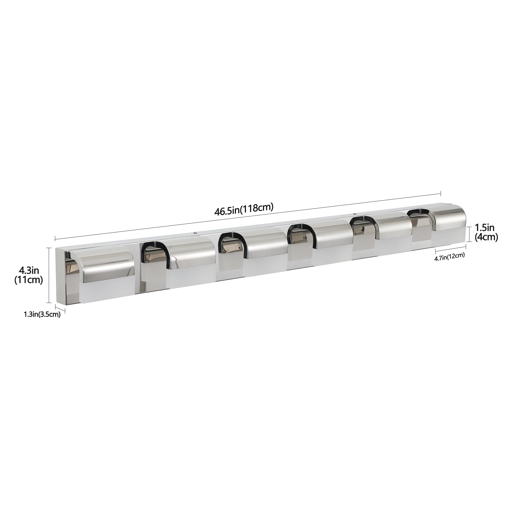 Jandcase Modern Bathroom Vanity Lighting 6-Light LED Vanity Lights Over Mirror Bath Wall Lighting