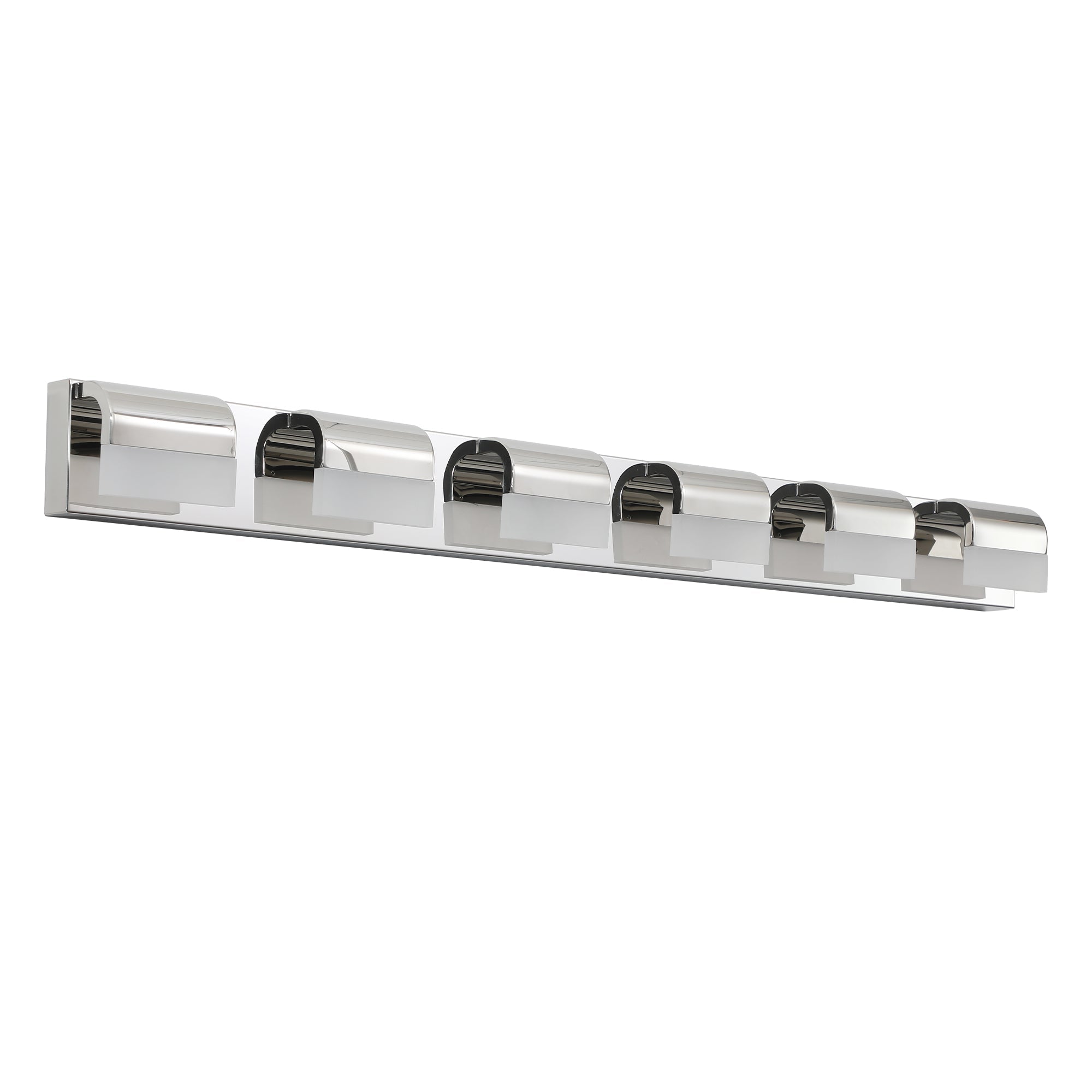 Jandcase Modern Bathroom Vanity Lighting 6-Light LED Vanity Lights Over Mirror Bath Wall Lighting
