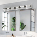 Jandcase Modern Bathroom Vanity Lighting 6-Light LED Vanity Lights Over Mirror Bath Wall Lighting