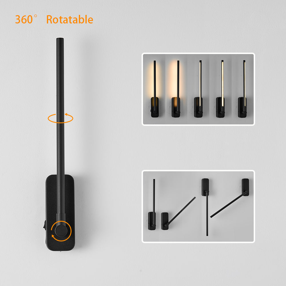 Jandcase Wireless LED Picture Light with Remote Control Magnetic Clip-On Wall Light 3CCT Dimmable Black Art Lighting Fixture for Bedroom Gallery Decor