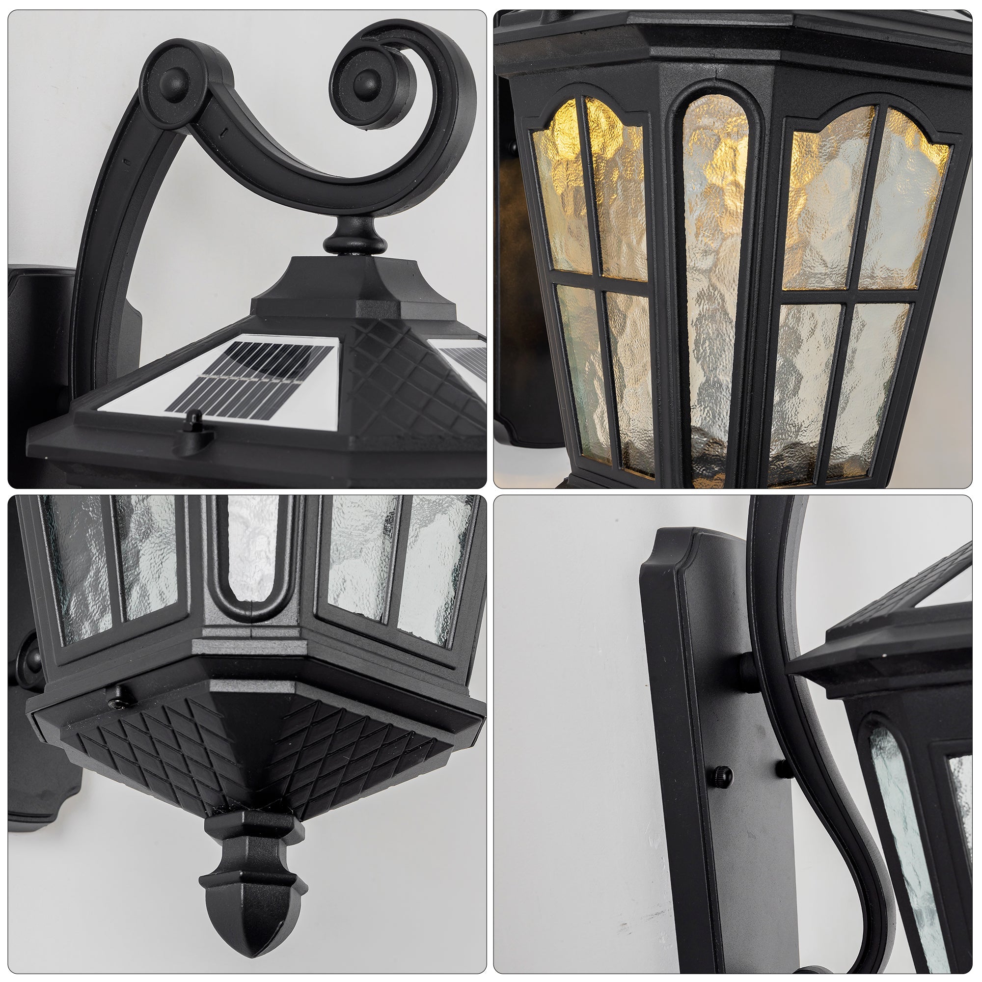 Jandcase Outdoor Wall Light IP65 Waterproof Aluminum LED Sconce 3000K-6000K Adjustable CCT Exterior Wall Lamp for Patio Porch Garden Gate Corridor